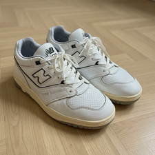 New Balance 550 Herren Low Top Sneaker EU 45 Weiß/Grau Schnürung Freizeit