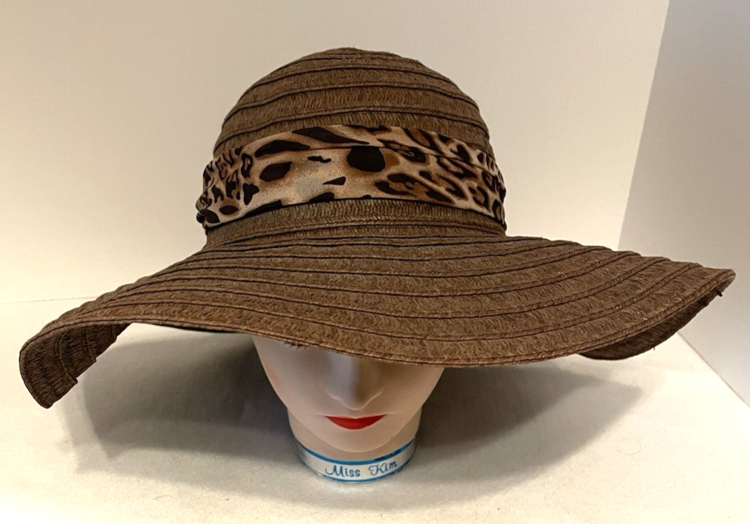 Jaclyn Smith Brown Packable Floppy Foldable Sun H… - image 1