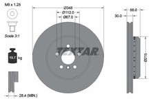 TEXTAR 92351625 Bremsscheibe für BMW,BMW (BRILLIANCE)