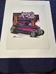 Vintage Hot Rod Andy’s Picnic Poster