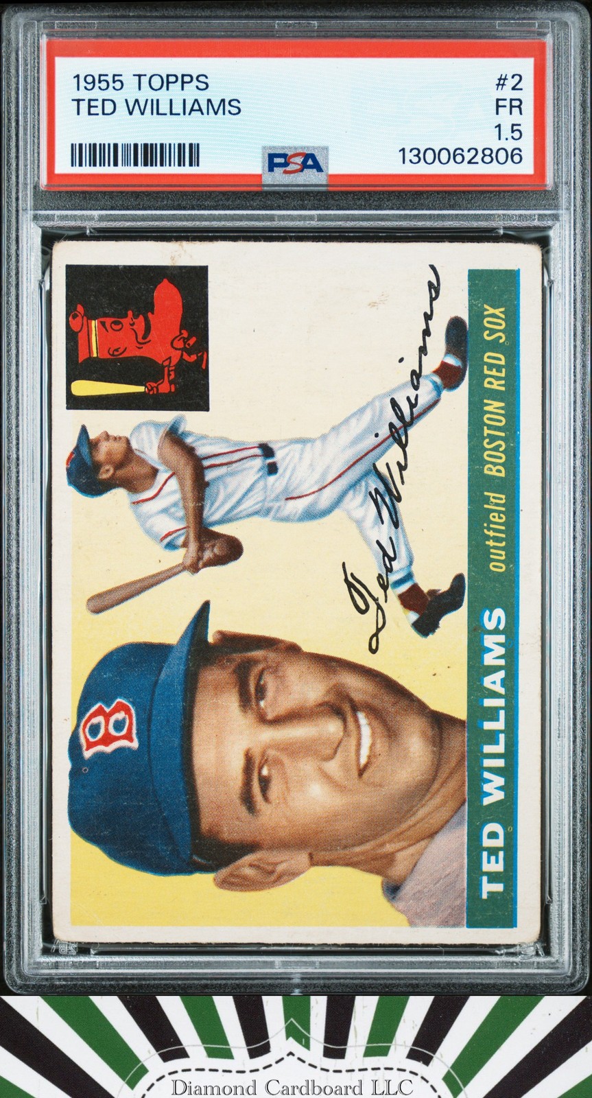 1955 Topps #2 Ted Williams PSA 1.5