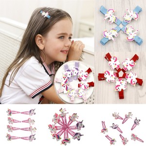 1 6 12pcs Cute Unicorn Hair Clip Hairpin Kids Girls Princess Hair