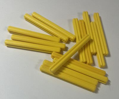15x Lego Technic Technic Yellow Cross Bars 5 Long 32073 New Star Wars City