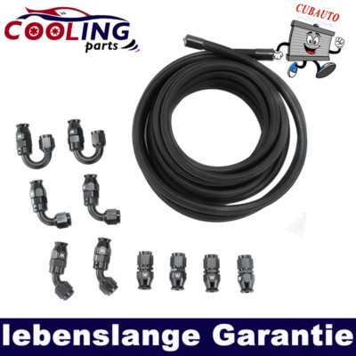 E85.6AN Geflochtene PTFE Kraftstoffleitung Schlauch Drehgelenk Fittings Kit 16FT