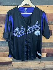 MLB Major League Baseball Dynasty Series Colorado Rockies Jersey Men's Large