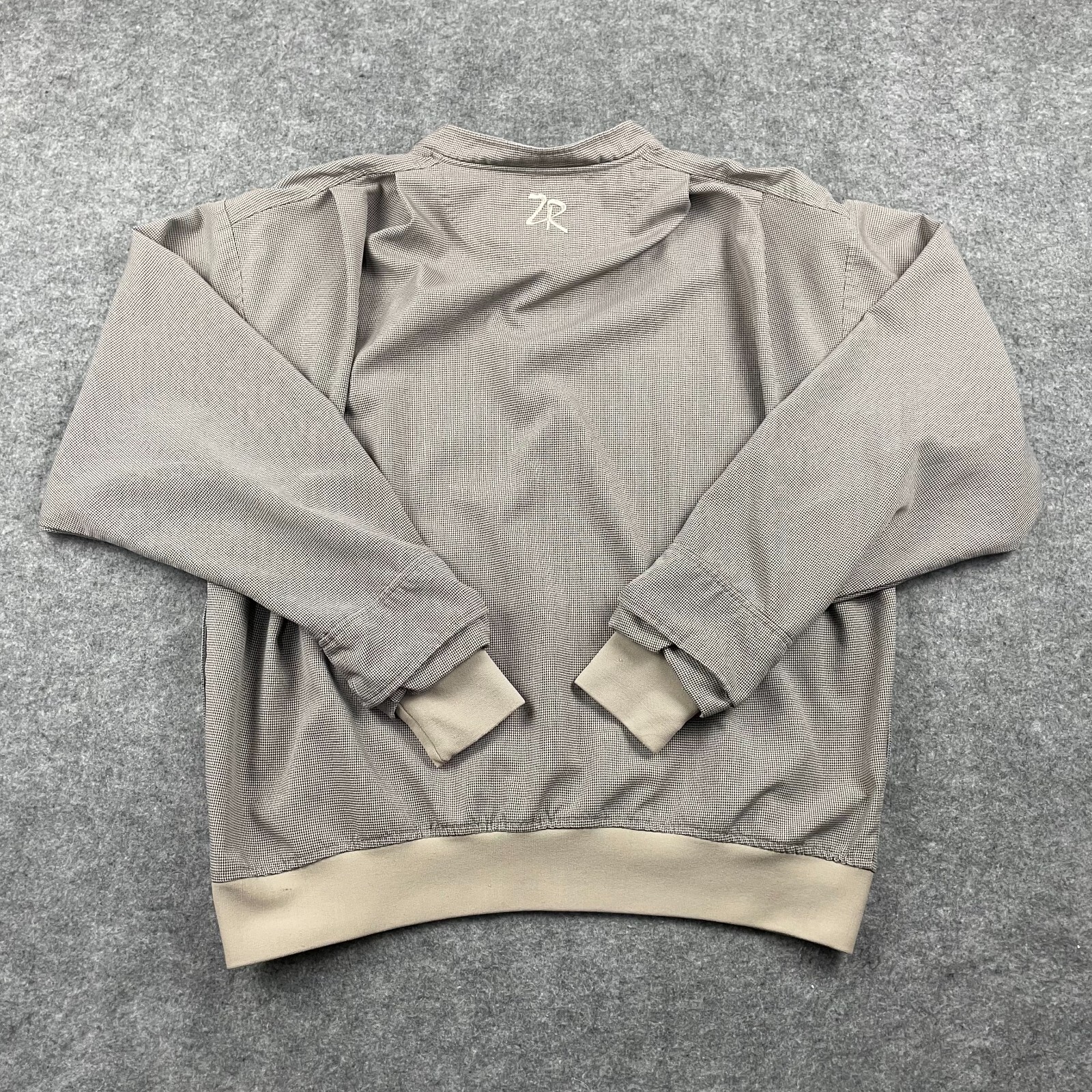 Zero Restriction Pullover Men M Brown Snap Puppys… - image 13