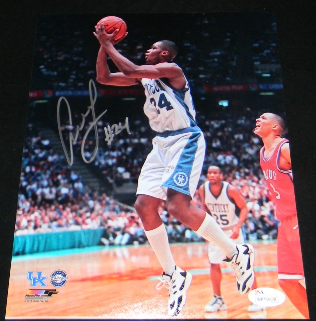 Antoine Walker Autographed Signed Kentucky Wildcats 8x10 PHOTO JSA 