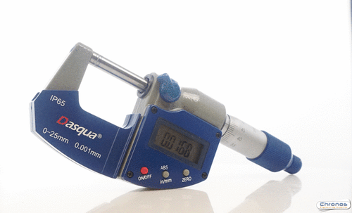 Dasqua IP65 Waterproof Digital Micrometer 0-25mm / 0-1 inch 4410-1105 - Picture 2 of 5
