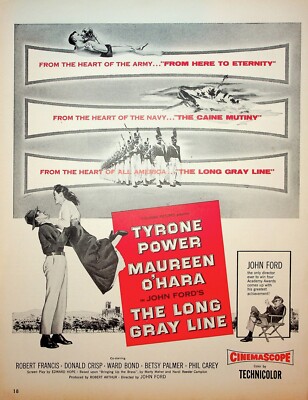 Original The Long Gray Line Movie Ad: Tyrone Power; From the Heart of