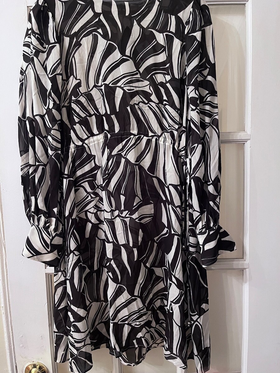 ワンピース BOSS Woman Dress Black 50530561 976 BOSS - Wrap-front dress with stand collar - Black