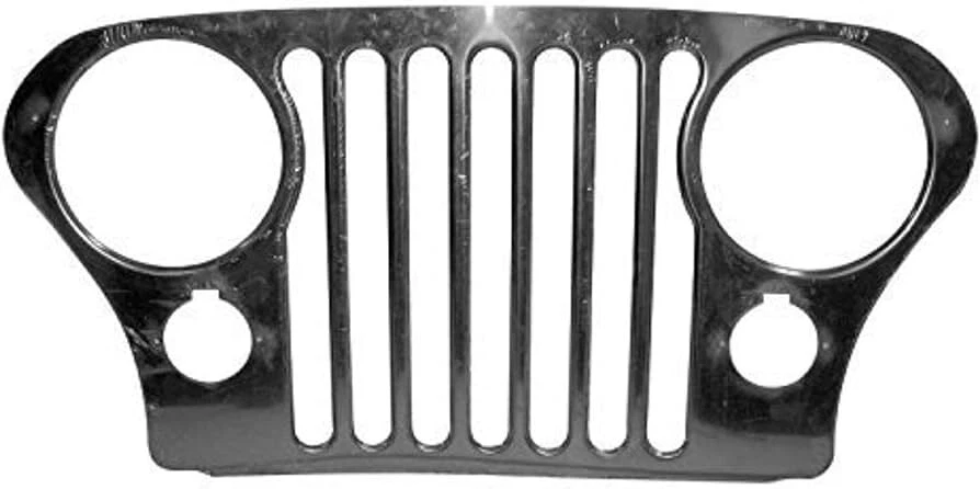 Sobreposição de grade de aço inoxidável Crown Automotive RT34086 para Jeep CJ-7 1977-1986 - Imagem 2 de 2