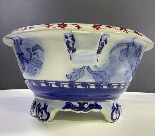 Tracy Porter Footed Cachepot Bowl Le Parisienne Collection Hand Painted