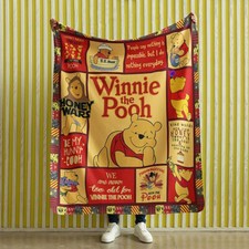 Winnie The Pooh Honey Wars Blanket, Winnie The Pooh Fleece, Sherpa Blanket