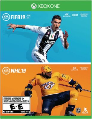 FIFA 19 & NHL 19 Bundle Dual Sports Combo Pack Collection (XBOX One) New