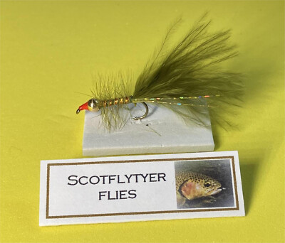 4 X Scotflytyer Copper and Olive Dancer (Size 10 B830 Kamasan Hooks)