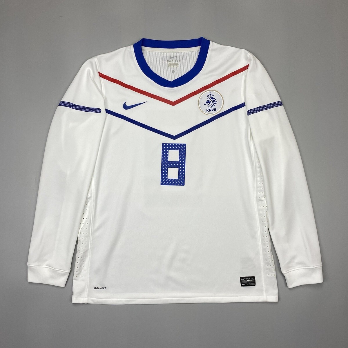 Netherlands #8 2010 2012 MATCH ISSUE Long Sleeve Football Netherlands #8 2010 2012 MATCH ISSUE Long Sleeve Football