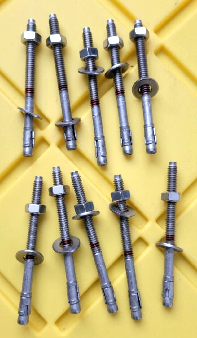 15 HILTI KBTZ Ss304 Kwik Bolt Stainless Steel Anchor Bolt