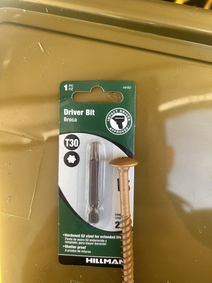 50 tornillos de retardo Power Pro 47870, 5/16 x 3-1/2, tornillos de retardo de construcción Star Drive  Foto 3 de 4