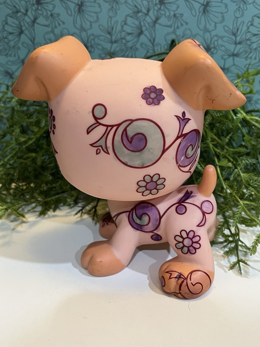 Figurine Littlest Pet Shop LPS - Gros Chien Marron édition 2008 - Rare Et Grande Taille