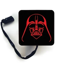 Star Wars Darth Vader Helmet Red Logo LED Hitch Cover Trailer Brake Light