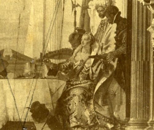 Venezia Palace Labia Wall of Tiepolo Italy Old Albumen Photo Naya 1880 - Imagen 2 de 3
