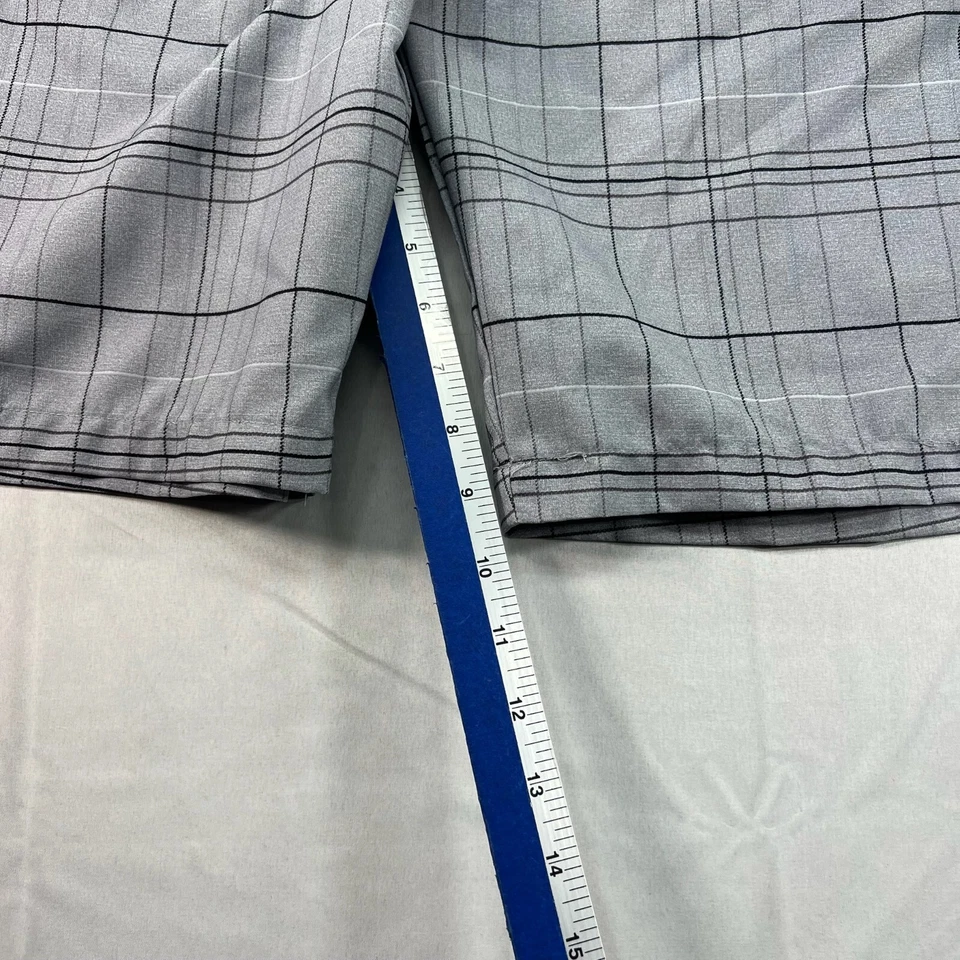 Pantalones Cortos Apt 9 Para Hombre Talla 34x10 Gris Negro Bolsillos Elásticos Foto 4 de 4