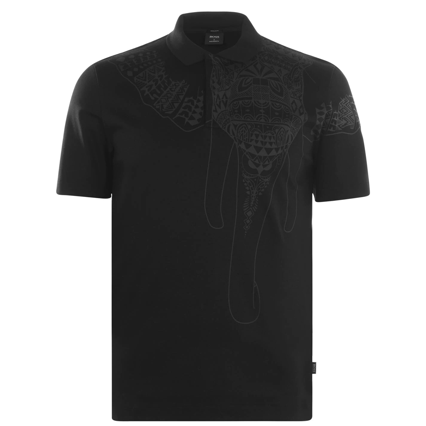 New Hugo BOSS mens Meissen capsule Elephant black suit polo t-shirt top L XL XXL