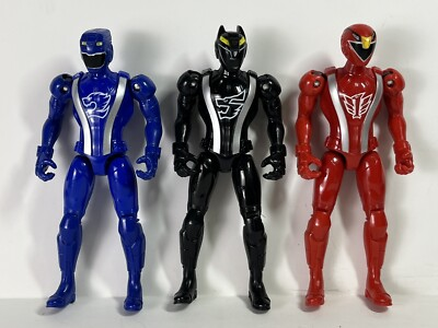 #ad Power Rangers RPM Red Eagle Blue Lion Black Shark 5” Action Figures Bandai 2008 $11.99