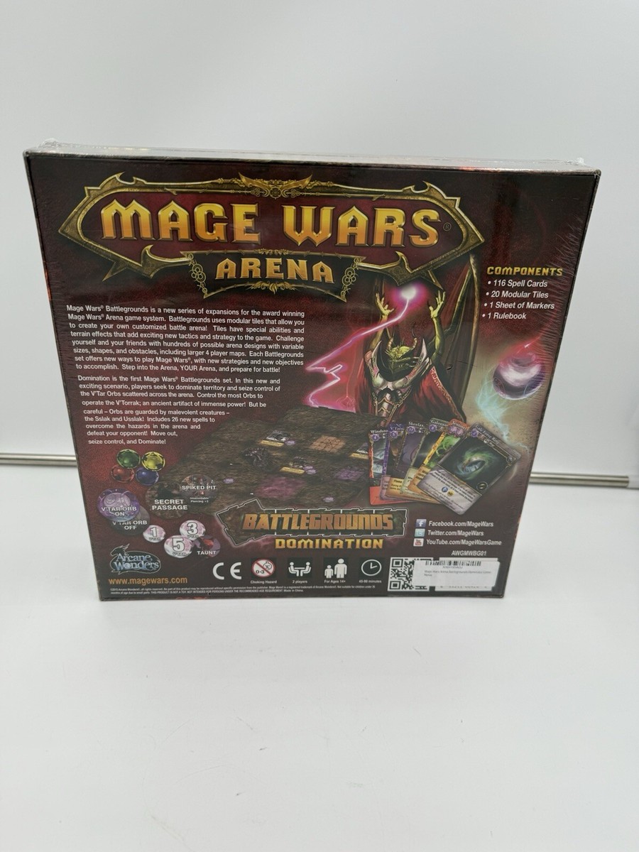 Arcane Wonders Mage Wars Arena: Battleground Domination Expansion - Strategy Board Game With Custom Tiles 2 thumbnail image