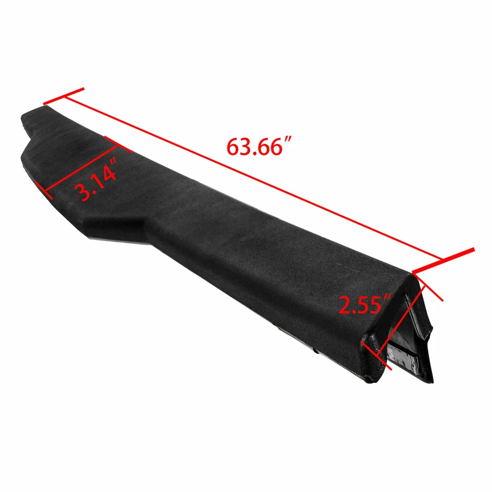 Fit 04-12 Nissan Titan Tailgate Cap Top Protector Spoiler Cover Trim Molding ABS — 第 2/4 张图片