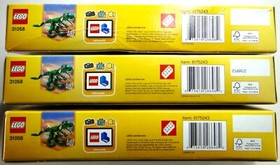 LEGO Creator: 6914 Prehistoric Hunters (No Box) 31058 Dinosaurs x3 (Box Defects)