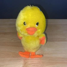 Brechner Mini Plush Yellow Baby Duck Vintage