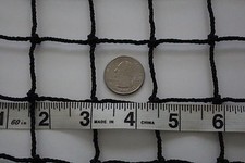 85' X 10' Black Square Nylon Hockey Net Lacrosse Hard Impact Netting  1 1/2