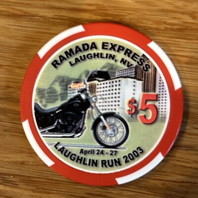 Ramada Express Laughlin, NV Laughlin Run 2003 $5 Casino Chip Rare
