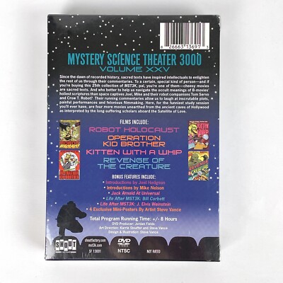 Mystery Science Theater 3000 Volume XXV New Sealed 4 DVD Set