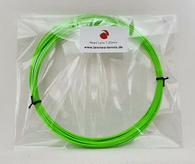 TESTAKTION: Original 12m (0,79 /lfd. m) HEAD LYNX 1,20 grün, Tennissaite