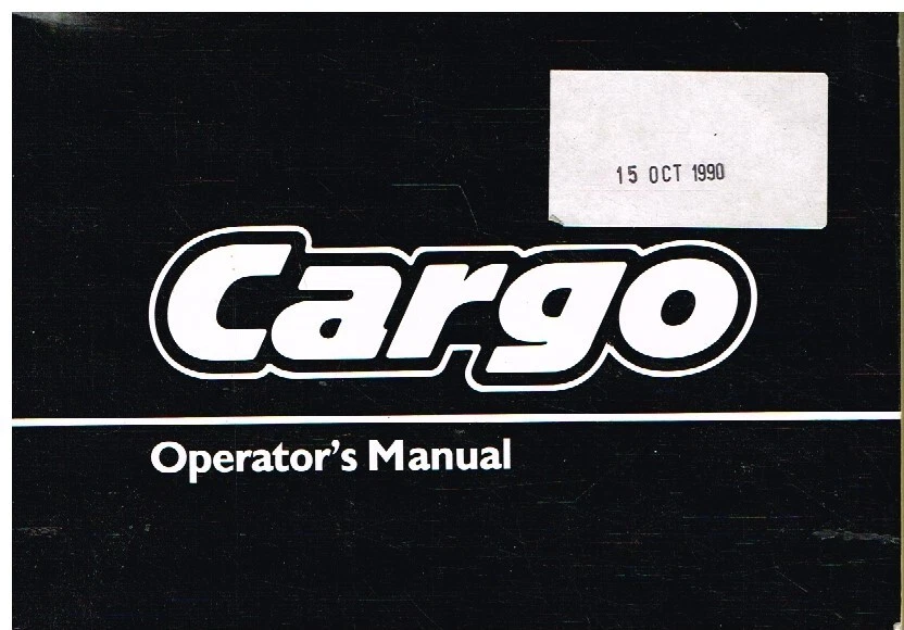 FORD IVECO CARGO TRUCK ORIGINAL 1990 INSTRUCTION & MAINTENANCE HANDBOOK
