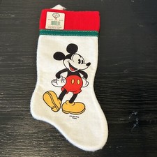VTG Walt Disney Kurt S Adler Felt Christmas Stocking MICKEY MOUSE New w/Tag