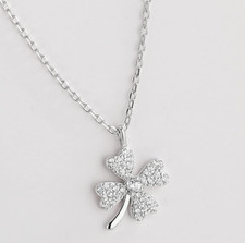 Necklace S925 Sterling Silver Four-Leaf Clover Necklace, Perfect Gift For Ladies