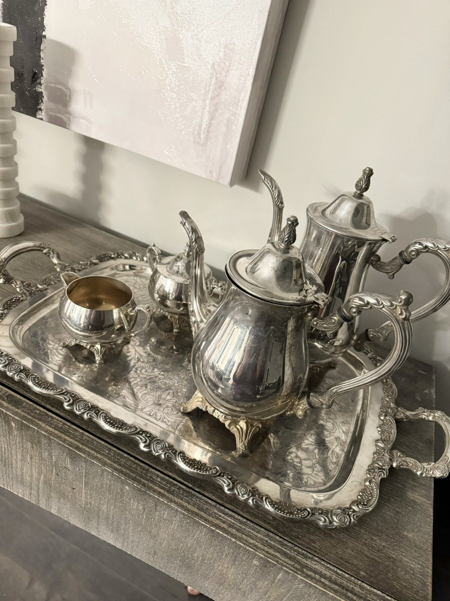 Vintage ONEIDA Silverplate complete 5 Piece Coffee/Tea Service Set