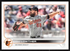 2022 Topps Zac Lowther #133 Rookie RC Baltimore Orioles