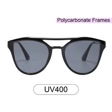 Diana 2133-1 Oversized Cat Eye Tinted Sunglasses Black