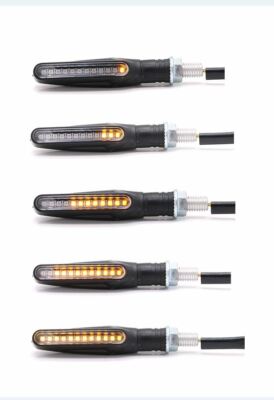 JS-Parts Led Blinker Sequenz Lauflicht Laufeffekt schwarz universal , 1 Paar