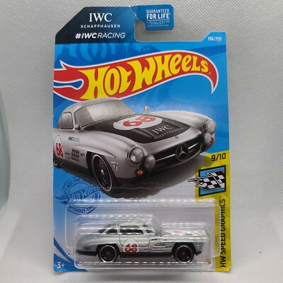 Hot Wheels Mercedes-Benz 300SL Silver #196 196/250 2021 HW Speed