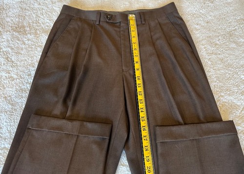 LAUREN RALPH LAUREN GREEN LABEL MEN'S BROWN DRESS PANTS P 34W / 32L - Picture 8 of 20