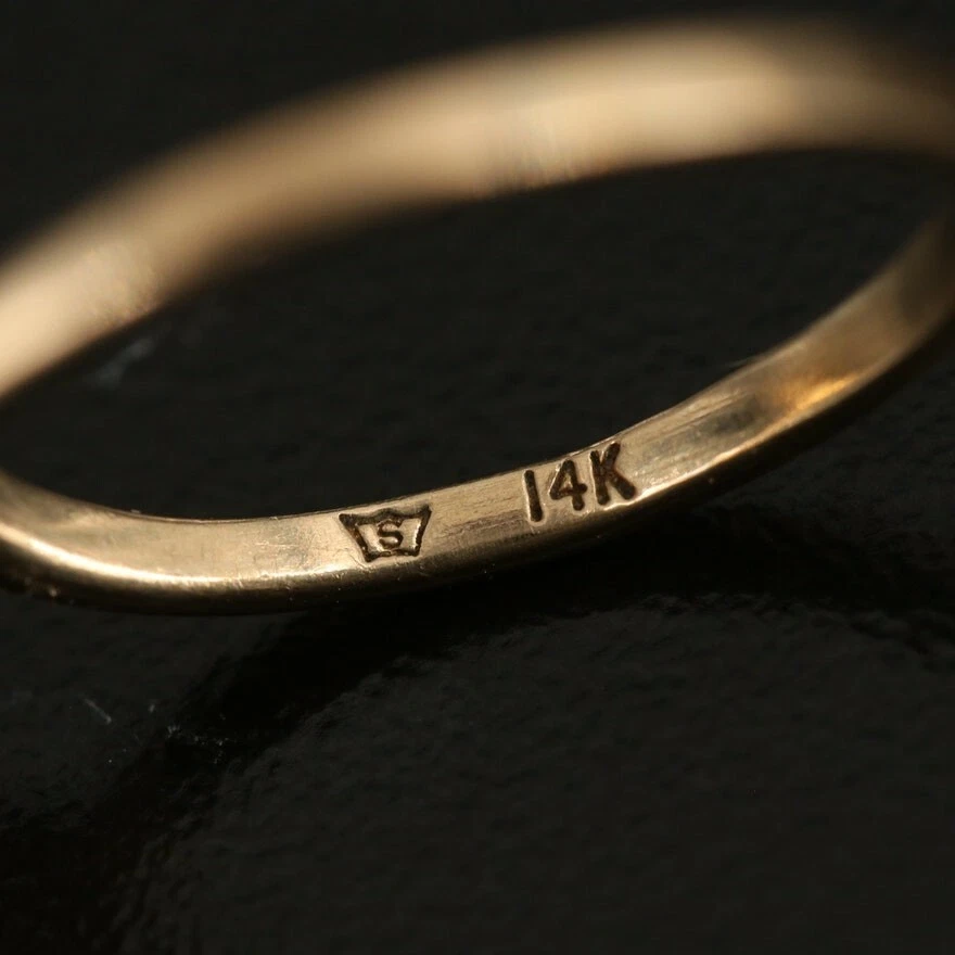 Anel de pérolas vintage tamanho 6,5 pérolas cinza/branco ouro 14K requintado! - Imagem 3 de 3