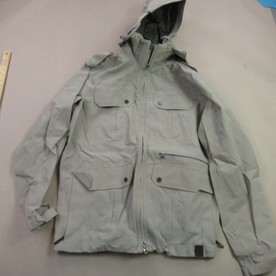 Merrell Jacket Mens XL Long Sleeve Full Zip Pockets Hooded Outdoors Gray