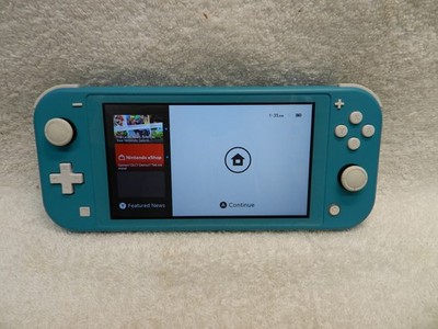 Nintendo Switch Lite Turquoise Handheld Console HDH-001 Tested, with charger