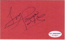 TANYA TUCKER Signed 3x5 Index Card "Love" Delta Dawn ALA F11877
