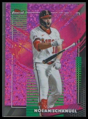 #293 Nolan Schanuel Angels 2026 Finest Rare Pink Mini-Diamond Refractors #/250